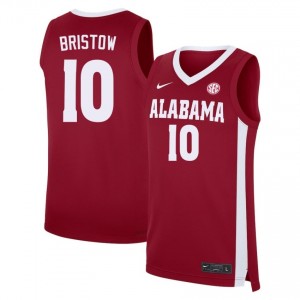 #10 Keitenn Bristow Bama Crimson Men Jerseys High School College Basketball 405708-118