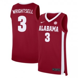 #3 Latrell Wrightsell Alabama Crimson Men Jerseys 2025 College Basketball 172245-750
