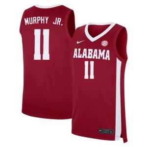 #11 Preston Murphy Jr. Alabama Crimson Mens Jerseys High School College Basketball 812691-832