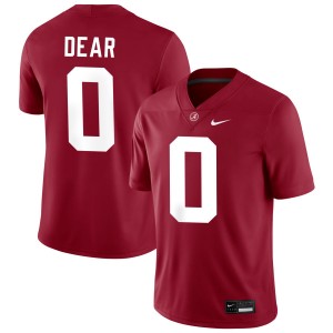 #0 Akylin Dear Roll Tide Crimson Mens Jerseys College Football 2025-26 279070-367