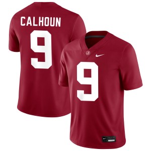 #9 Cameron Calhoun Crimson Crimson Men's Jersey College Football Limited 810464-275