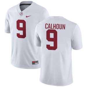 #9 Cameron Calhoun University of Alabama White Men's Jerseys College Football High School 237000-480