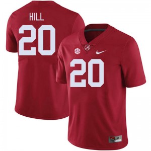 #20 Daniel Hill University of Alabama Crimson Men's Jerseys College Football 2025-26 586013-510