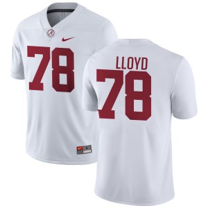#78 Jackson Lloyd Bama White Mens Jerseys College Football Embroidery 274617-764