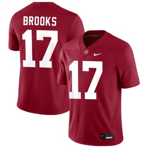 #17 Lotzeir Brooks Crimson Crimson Men's Jerseys College Football NCAA 625535-841