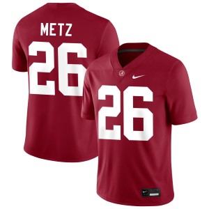 #26 Luke Metz Alabama Crimson Mens Jersey College Football Embroidery 842774-525