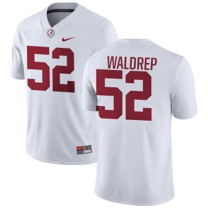 #52 Mal Waldrep Crimson White Men Jersey College Football 2025-26 758315-513