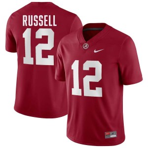 #12 Keelon Russell Roll Tide Crimson Men Jerseys College Football High School 114042-221