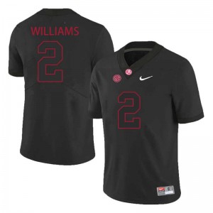 #2 Ryan Williams Alabama Crimson Tide Black Men Jersey College Football University 624105-661