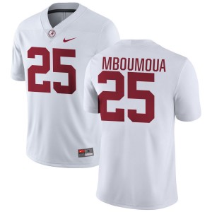 #25 Steve Bolo Mboumoua Bama White Men's Jersey College Football Player 992205-685