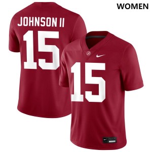 #15 Duke Johnson II Alabama Crimson Womens Jerseys College Football 2025-26 861554-256