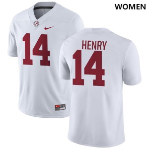 #14 Fatutoa Henry Alabama White Womens Jersey College Football Game 466509-840