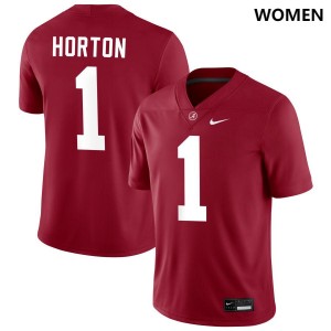 #1 Isaiah Horton Roll Tide Crimson Womens Jersey College Football High School 550715-846