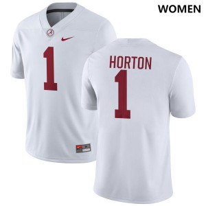 #1 Isaiah Horton Bama White Women Jersey College Football High School 966874-743