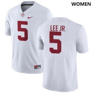 #5 Dijon Lee Jr. Crimson White Womens Jerseys College Football NCAA 411573-360