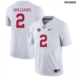 #2 Ryan Williams Roll Tide White Women's Jersey College Football Embroidery 223039-141