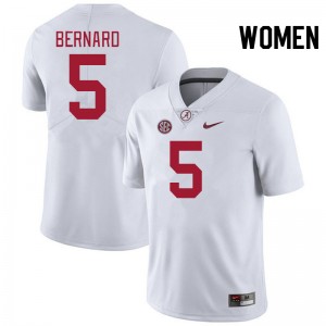 #5 Germie Bernard The Tide White Women's Jersey College Football 2025 173659-540