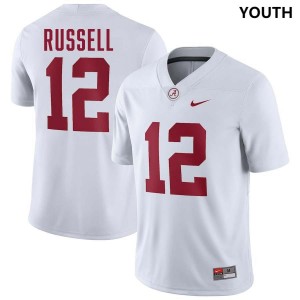 #12 Keelon Russell The Tide White Youth Jersey College Football High School 499560-435