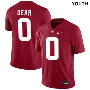 #0 Akylin Dear Alabama Crimson Youth Jerseys College Football Stitched 756531-798