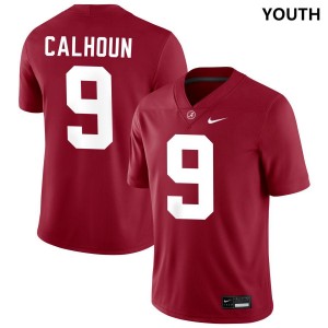 #9 Cameron Calhoun Roll Tide Crimson Youth Jersey College Football University 143310-350