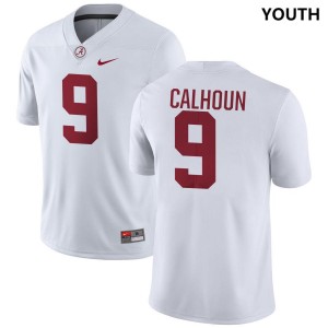 #9 Cameron Calhoun Alabama White Youth Jerseys College Football 2025-26 469463-939