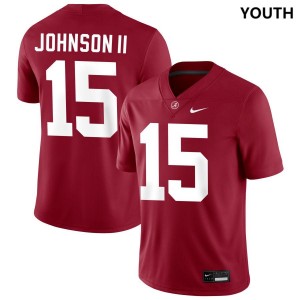 #15 Duke Johnson II Bama Crimson Youth Jersey College Football NCAA 403309-809