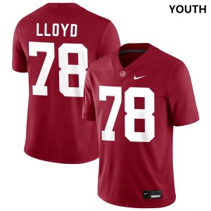 #78 Jackson Lloyd Roll Tide Crimson Youth Jerseys College Football High School 360233-450