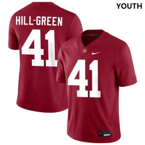 #41 Nikhai Hill-Green University of Alabama Crimson Youth Jerseys College Football 2025-26 787167-781