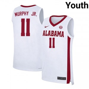#11 Preston Murphy Jr. Bama White Youth Jerseys Limited College Basketball 179746-298