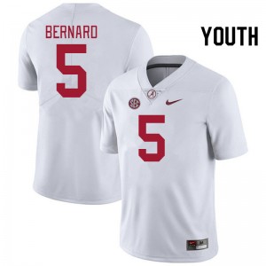 #5 Germie Bernard Crimson White Youth Jersey College Football 2025-26 287469-382
