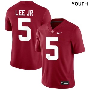 #5 Dijon Lee Jr. Alabama Crimson Tide Crimson Youth Jerseys College Football 2025-26 154424-996