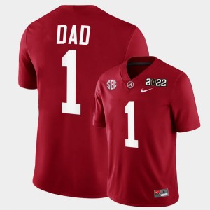 #1 Alabama Crimson Men Jersey College Football 2022 Fathers Day Gift Greatest Dad 450588-368