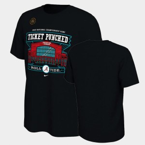Bama Black Mens T-Shirt College Football 2022 National Championship Game Bound 441717-619