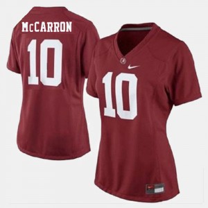 #10 A.J. McCarron Crimson Red Women Jerseys College Football 2025-26 454502-675