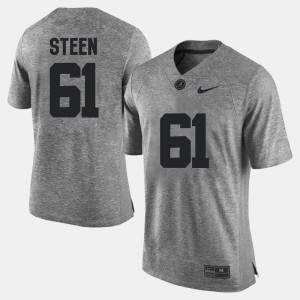 #61 Anthony Steen University of Alabama Gray Mens Jersey Gridiron Gray Limited Gridiron Limited 150701-756