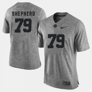 #79 Austin Shepherd Roll Tide Gray Mens Jersey Gridiron Gray Limited Gridiron Limited 460772-376