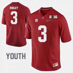 #3 Calvin Ridley The Tide Crimson Youth Jersey College Football High School 667552-474