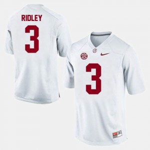 #3 Calvin Ridley Alabama Crimson Tide White Mens Jersey College Football University 532870-524