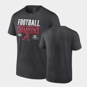 Roll Tide Charcoal Men's T-Shirt College Football 2021 SEC Football Conference Champions Locker Room 262941-895