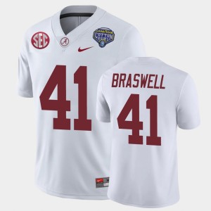 #41 Chris Braswell The Tide White Mens Jersey 2021 Cotton Bowl Game 497781-865