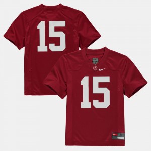 #15 Roll Tide Crimson Youth Jerseys College Football Alumni 509540-337