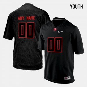 #00 Custom The Tide Black Youth Jerseys College Limited Football Game 504116-621