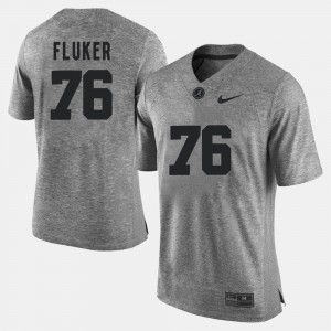 #76 D.J. Fluker Alabama Crimson Tide Gray Men's Jerseys Gridiron Gray Limited Gridiron Limited 416594-727
