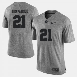 #21 Dre Kirkpatrick University of Alabama Gray Mens Jerseys Gridiron Gray Limited Gridiron Limited 684678-167