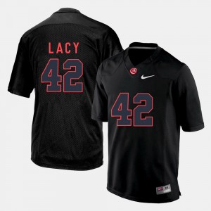 #42 Eddie Lacy Alabama Crimson Tide Black Mens Jerseys College Football 2025 571802-845