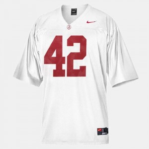 #42 Eddie Lacy Crimson White Mens Jersey College Football NCAA 233866-118