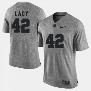 #42 Eddie Lacy Bama Gray Mens Jersey Gridiron Gray Limited Gridiron Limited 354247-147