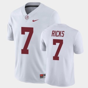 #7 Eli Ricks Alabama White Mens Jerseys Game High School 985119-162
