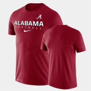 Bama Crimson Men T-Shirt Football Practice Legend 758061-422