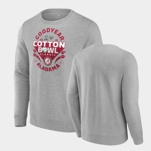 University of Alabama Gray Men's T-Shirt College Football 2021 Cotton Bowl Whistle Sweatshirt 943099-719